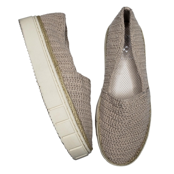 Vince Camuto | Relinsta Beige Woven Fabric Bohemian Platform Sneakers Women's 7 - Picture 1 of 12